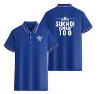 Thumbnail for Sukhoi Superjet 100 & Plane Designed Stylish Polo T-Shirts (Double-Side)
