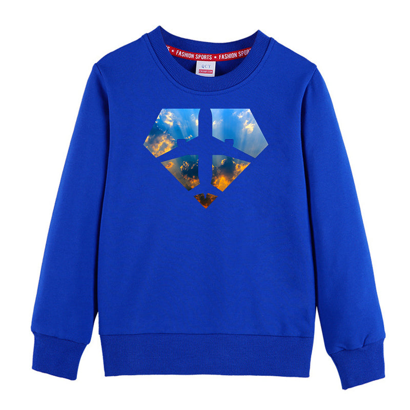 Supermen of The Skies (Sunrise) Designed "CHILDREN" Sweatshirts