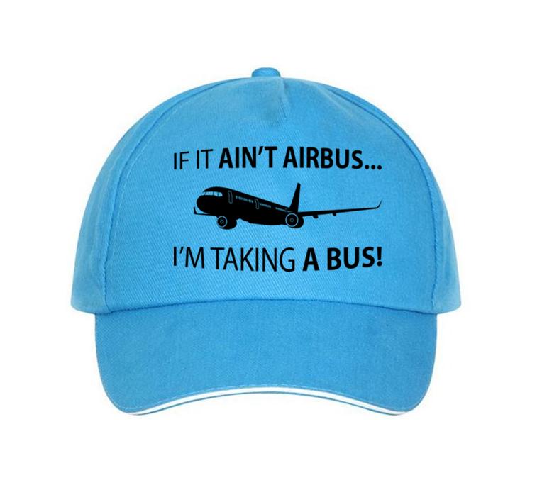 If It Ain't Airbus, I'm Taking a Bus Designed Hats Pilot Eyes Store Blue 