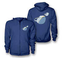 Thumbnail for Antonov 225 and 148 Designed Zipped Hoodies