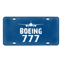 Thumbnail for Boeing 777 & Plane Designed Metal (License) Plates