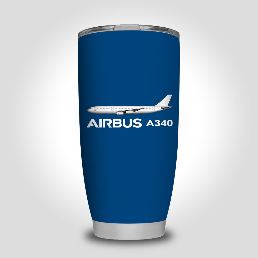 The Airbus A340 Designed Tumbler Travel Mugs