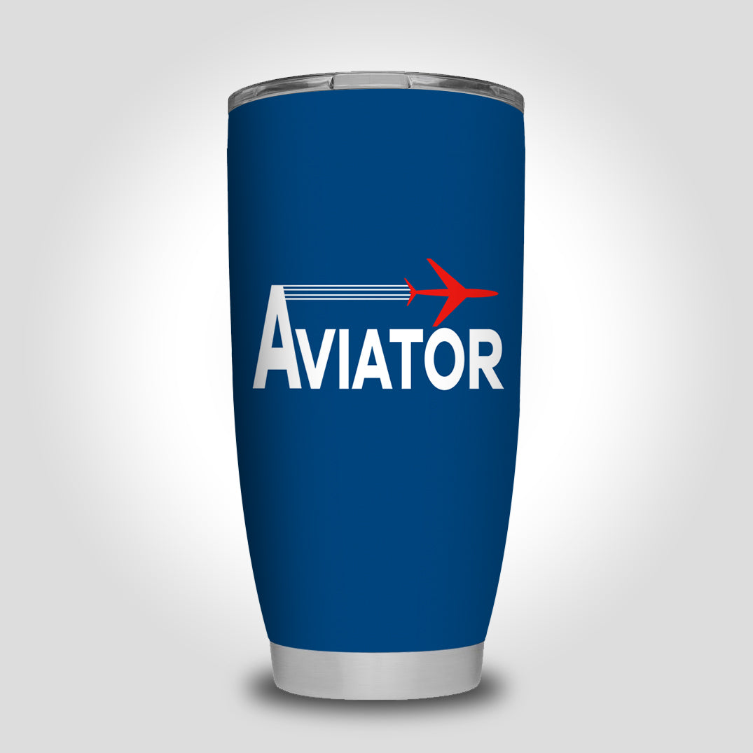 Aviator Designed Tumbler Travel Mugs
