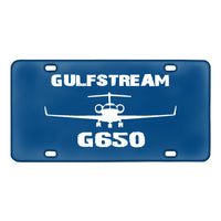 Thumbnail for Gulfstream G650 & Plane Designed Metal (License) Plates