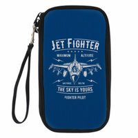 Thumbnail for Jet Fighter - The Sky is Yours Designed Travel Cases & Wallets