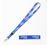Thumbnail for Airbus A350 & Text Designed Detachable Lanyard & ID Holders