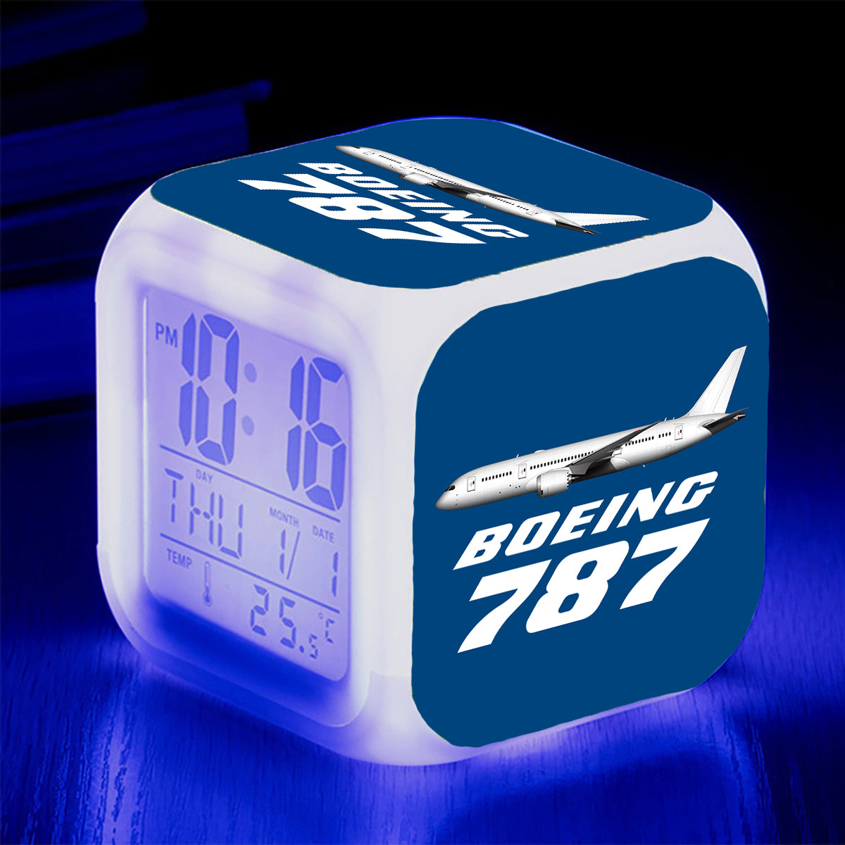 The Boeing 787 Designed "7 Colour" Digital Alarm Clock