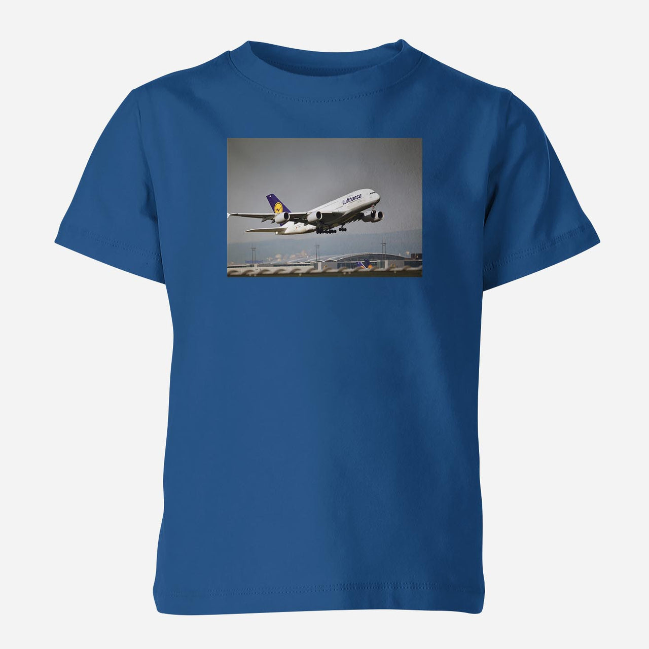 Departing Lufthansa A380 Designed Children T-Shirts