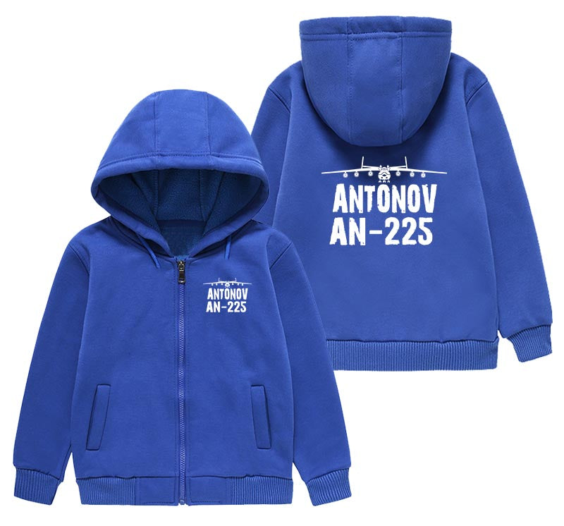 Antonov AN-225 & Plane Designed "CHILDREN" Zipped Hoodies