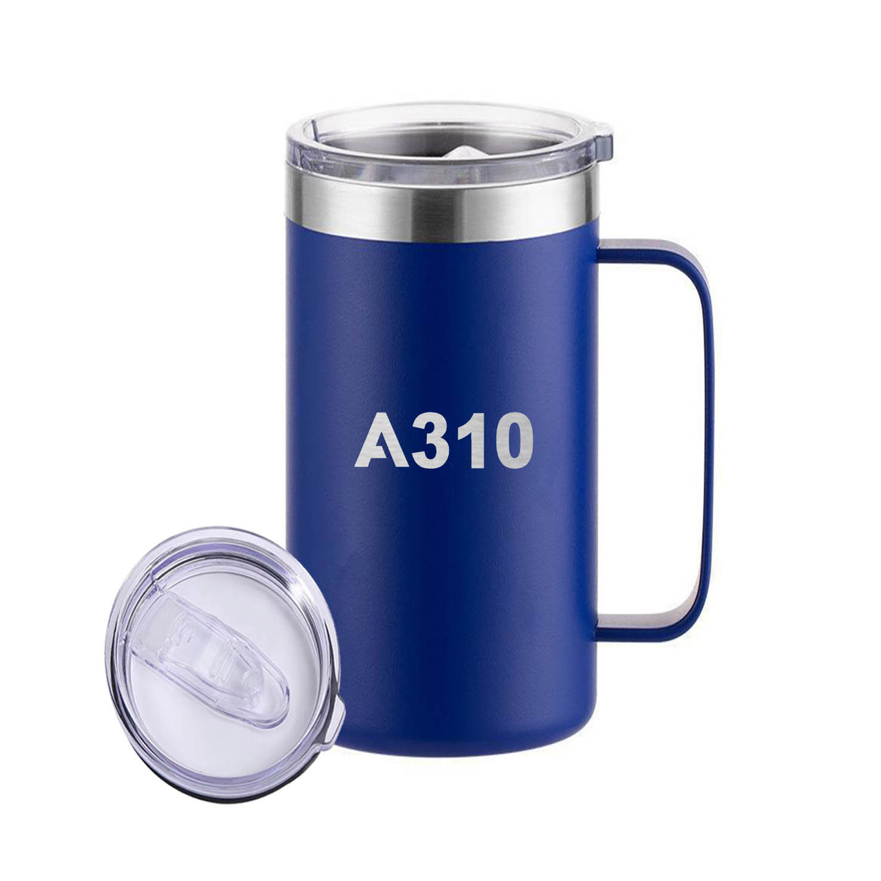 A310 Flat Text Designed Stainless Steel Beer Mugs