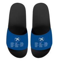 Thumbnail for Aviation Alphabet 2 Designed Sport Slippers