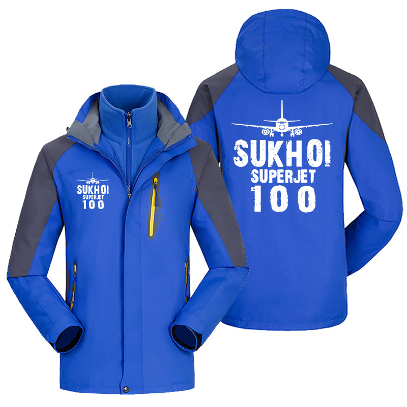 Sukhoi Superjet 100 & Plane Designed Thick Skiing Jackets