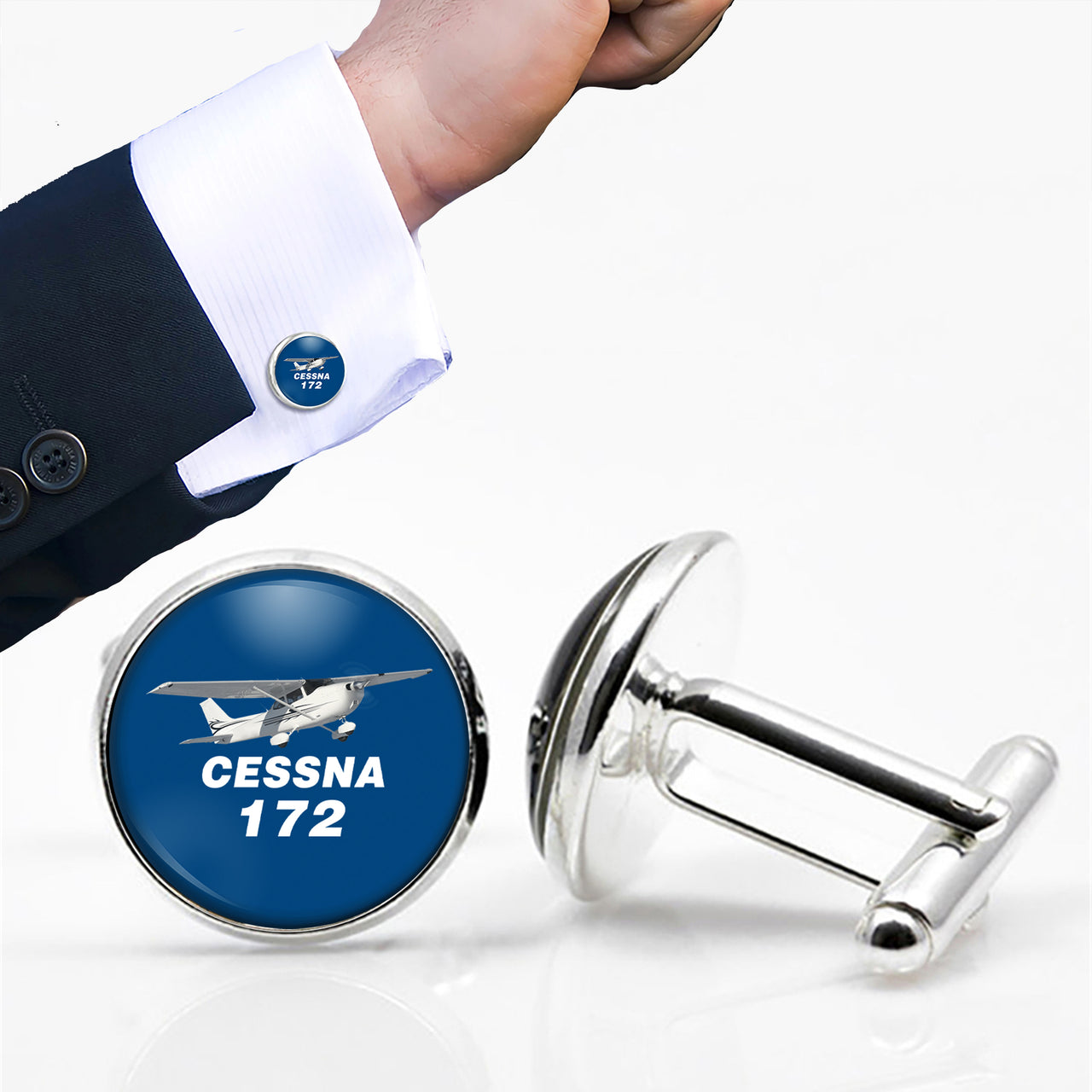The Cessna 172 Designed Cuff Links