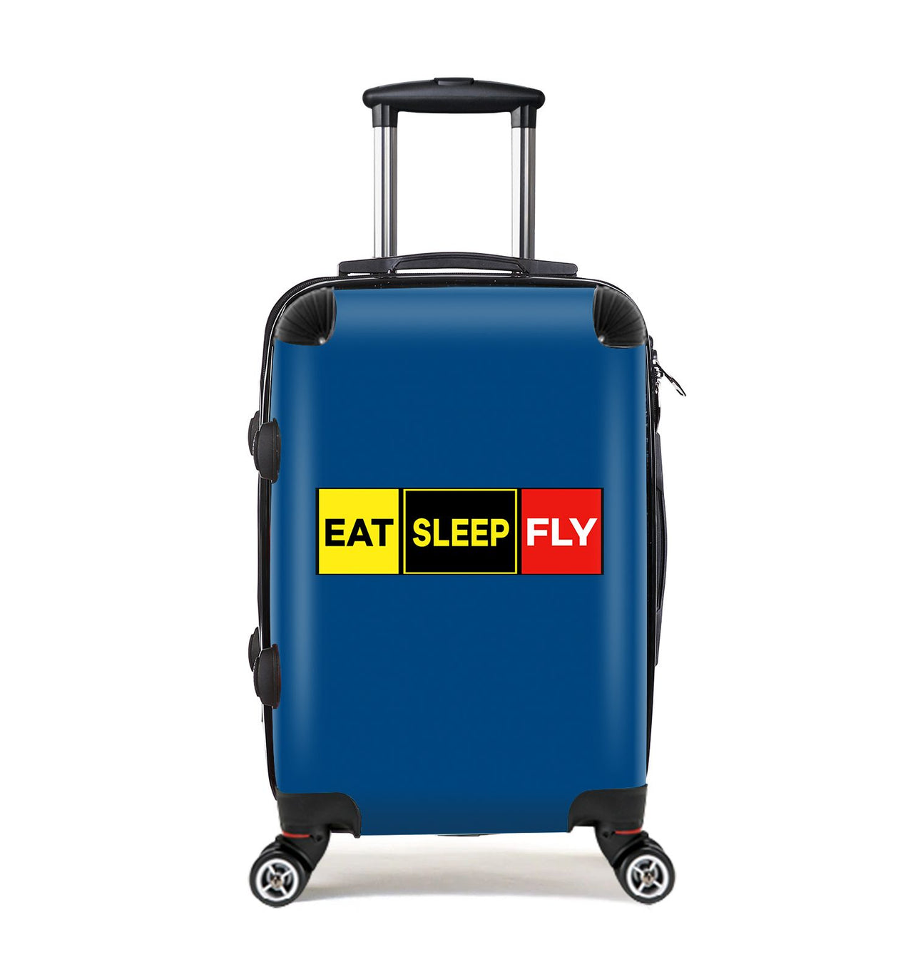 Eat Sleep Fly (Colourful) Designed Cabin Size Luggages