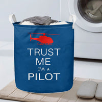 Thumbnail for Trust Me I'm a Pilot (Helicopter) Designed Laundry Baskets