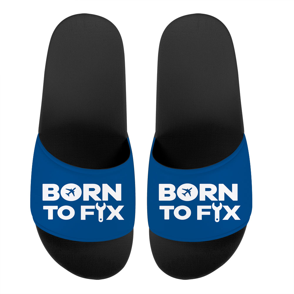 Born To Fix Airplanes Designed Sport Slippers