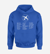 Thumbnail for Aviation Alphabet 2 Designed Hoodies