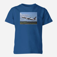 Thumbnail for Departing Ryanair's Boeing 737 Designed Children T-Shirts