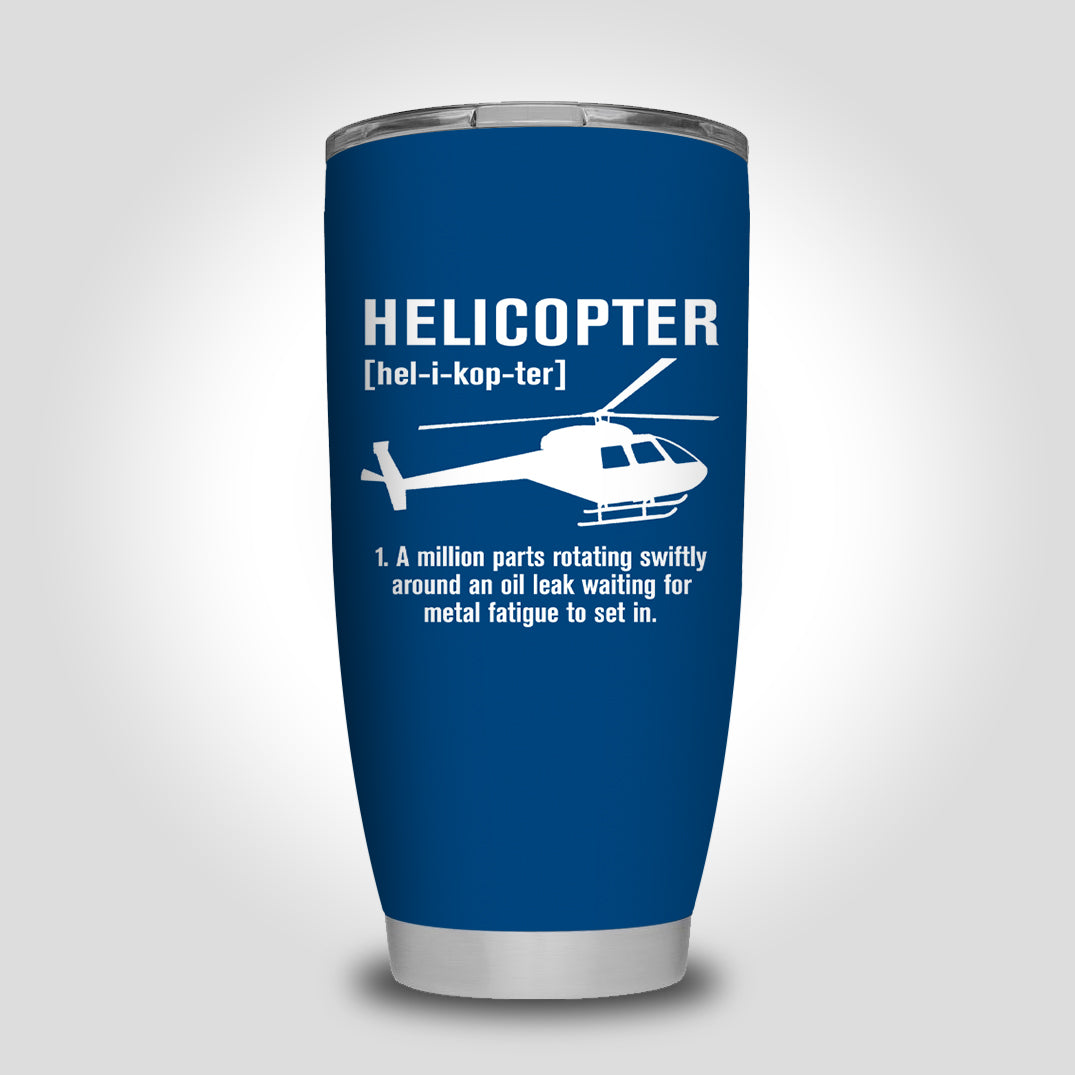 Helicopter [Noun] Designed Tumbler Travel Mugs