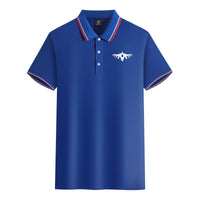 Thumbnail for Fighter Jet 16 Silhouette Designed Stylish Polo T-Shirts