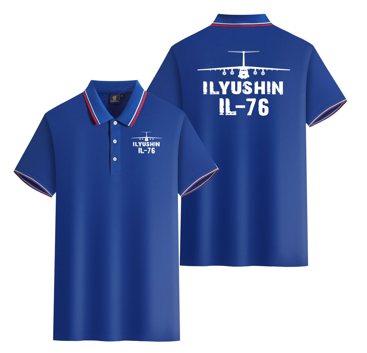 ILyushin IL-76 & Plane Designed Stylish Polo T-Shirts (Double-Side)