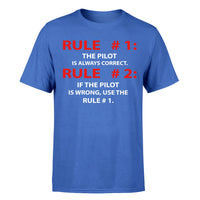 Thumbnail for Rule 1 - Pilot is Always Correct Designed T-Shirts