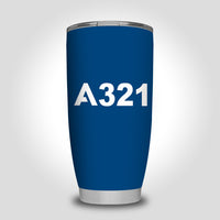 Thumbnail for A321 Flat Text Designed Tumbler Travel Mugs