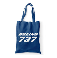 Thumbnail for Boeing 737 & Text Designed Tote Bags