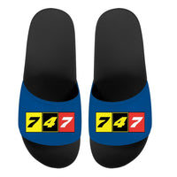 Thumbnail for Flat Colourful 747 Designed Sport Slippers