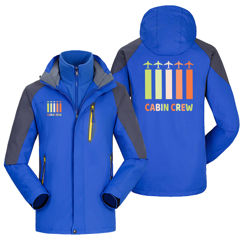 Colourful Cabin Crew Designed Thick Skiing Jackets