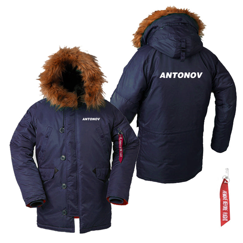 Antonov & Text Designed Parka Bomber Jackets