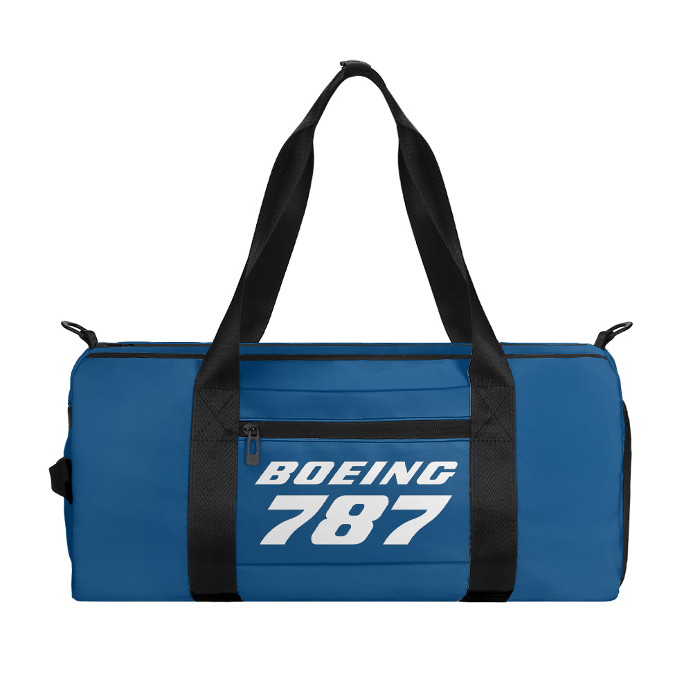 Boeing 787 & Text Designed Sports Bag