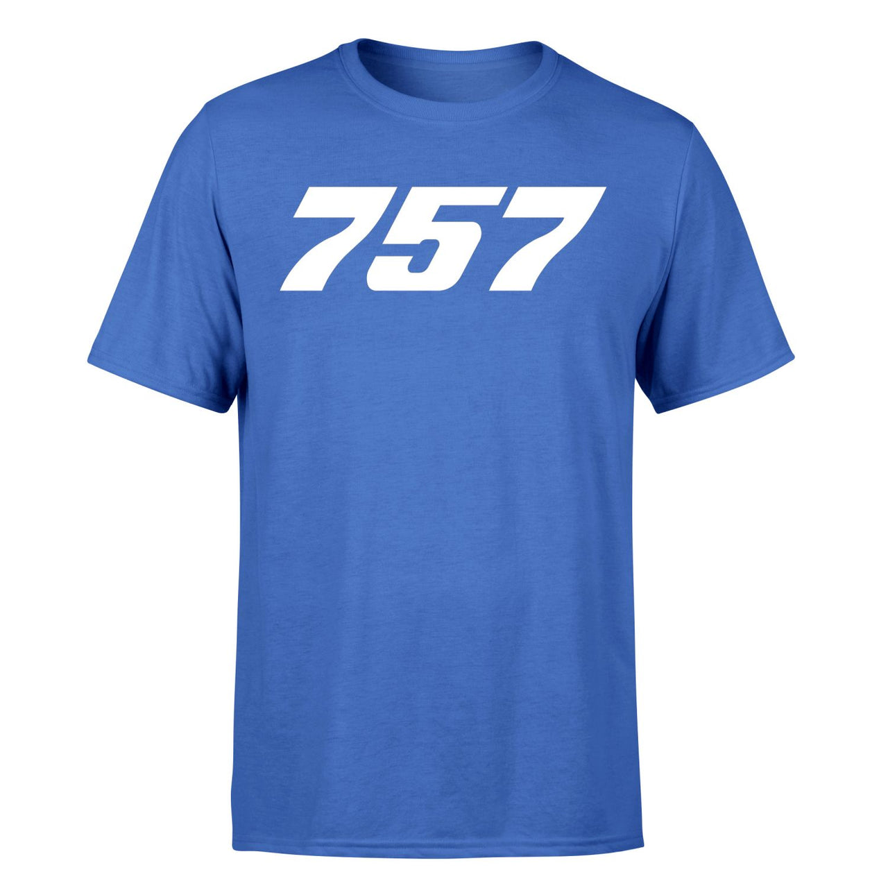 757 Flat Text Designed T-Shirts