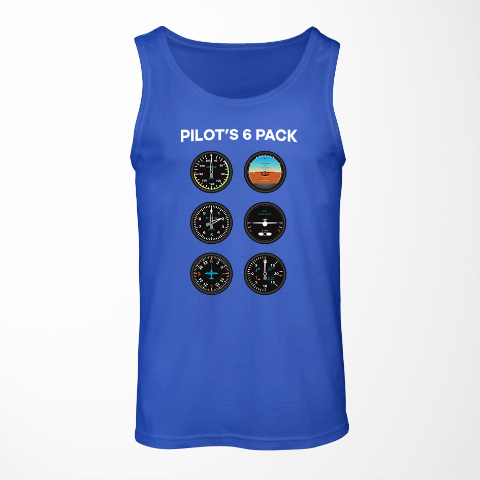 Pilot's 6 Pack Designed Tank Tops