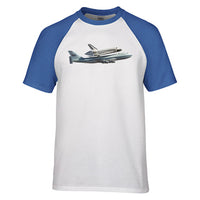 Thumbnail for Space shuttle on 747 Designed Raglan T-Shirts