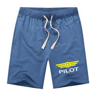 Thumbnail for Pilot & Badge Designed Cotton Shorts