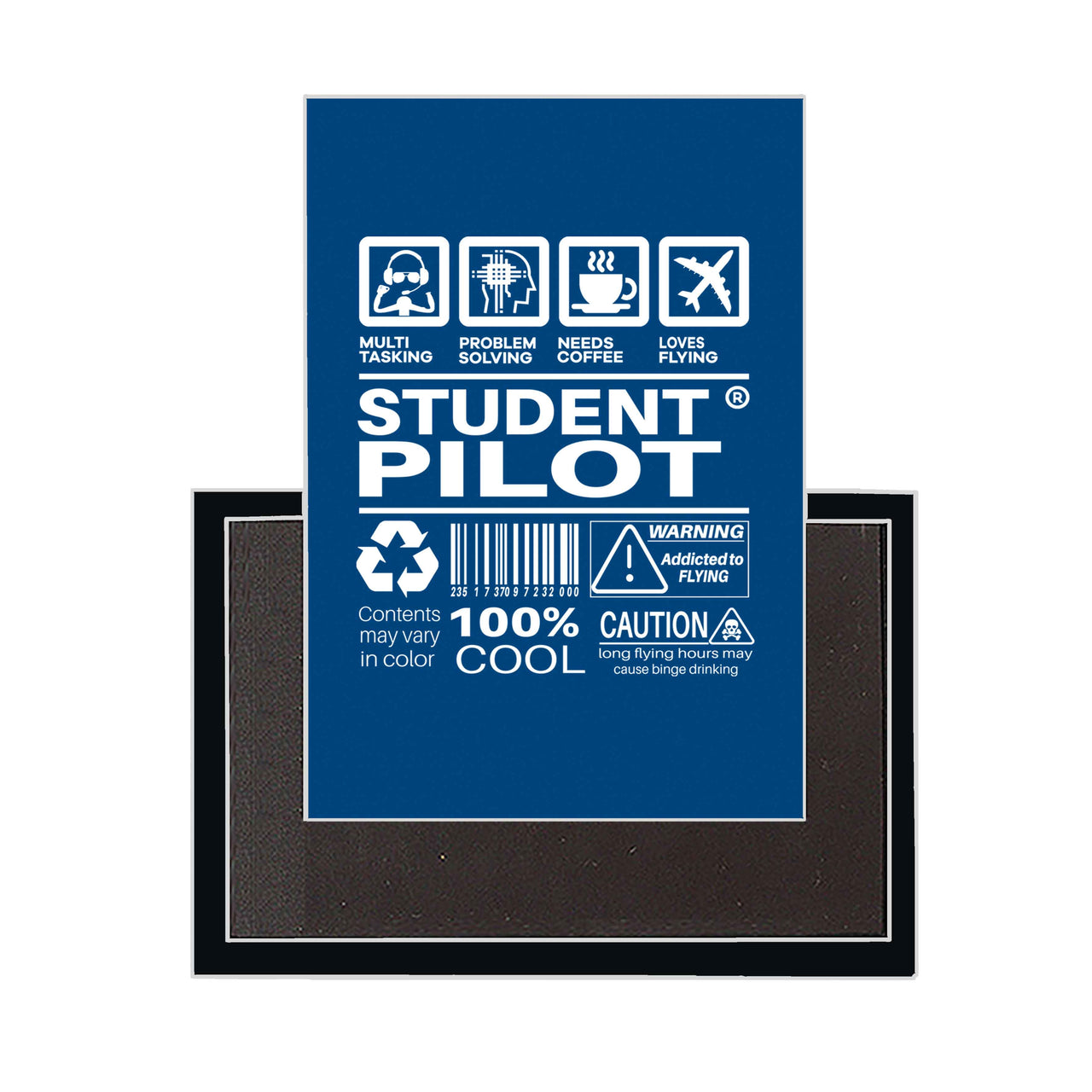 Student Pilot Label Designed Magnets