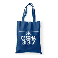 Thumbnail for Cessna 337 & Plane Designed Tote Bags