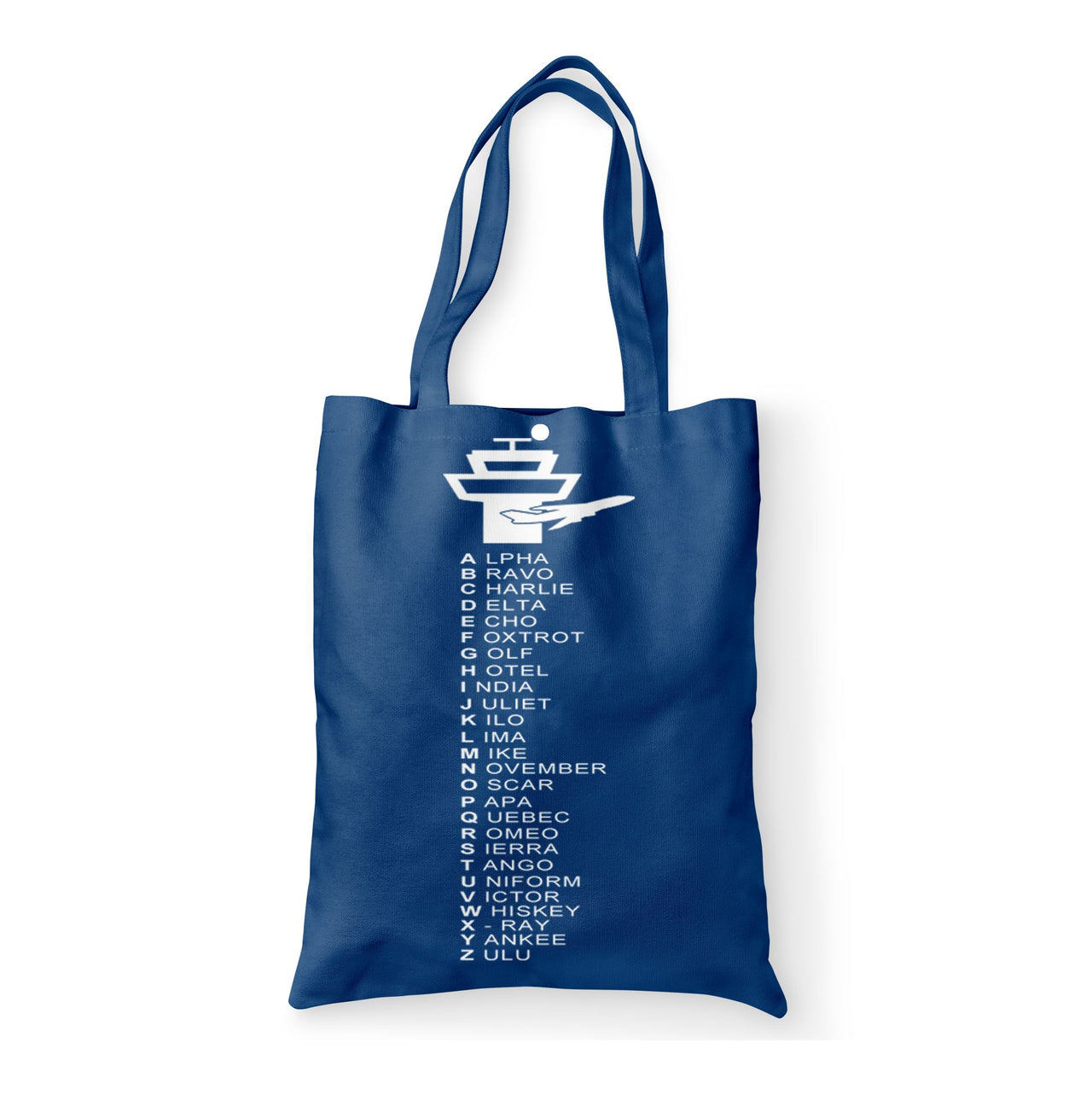 Aviation Alphabet Designed Tote Bags