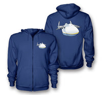 Thumbnail for Antonov 225 (3) Designed Zipped Hoodies