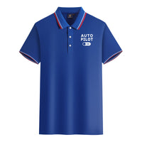 Thumbnail for Auto Pilot ON Designed Stylish Polo T-Shirts
