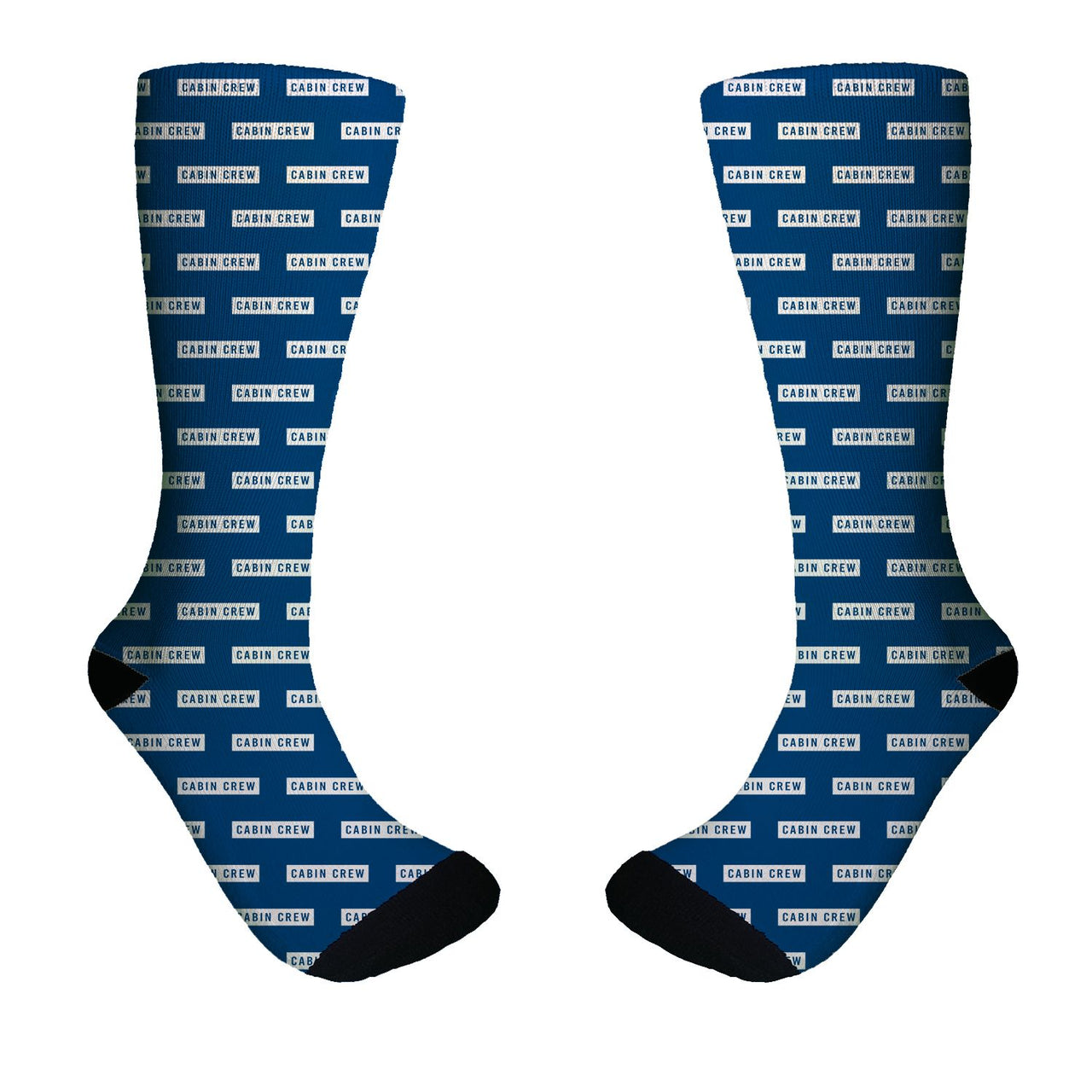 Cabin Crew Text Designed Socks