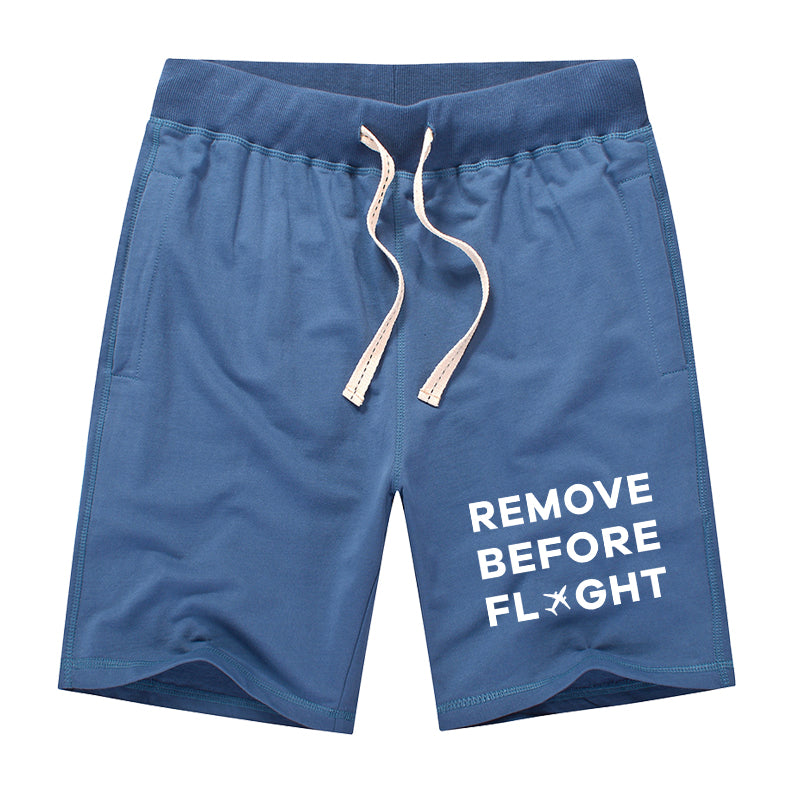 Remove Before Flight Designed Cotton Shorts