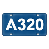Thumbnail for A320 Flat Text Designed Metal (License) Plates