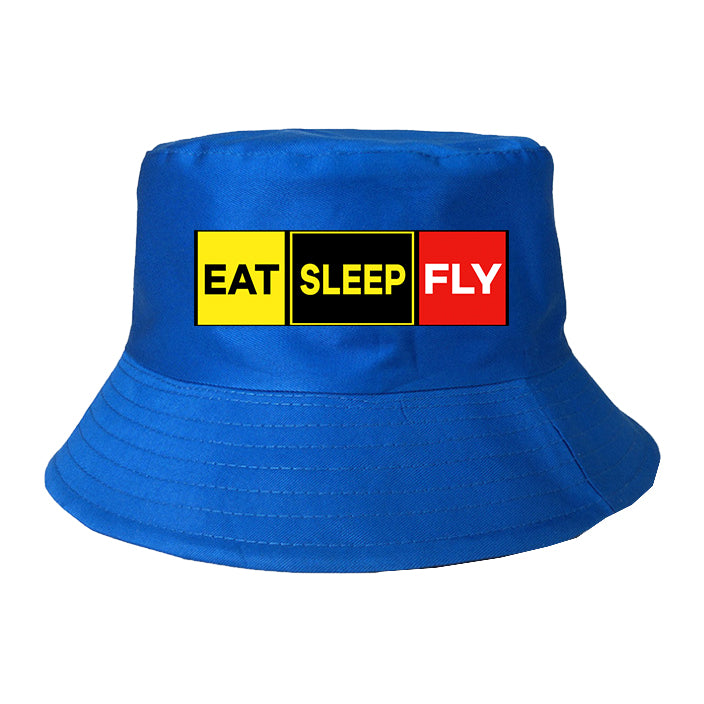 Eat Sleep Fly (Colourful) Designed Summer & Stylish Hats