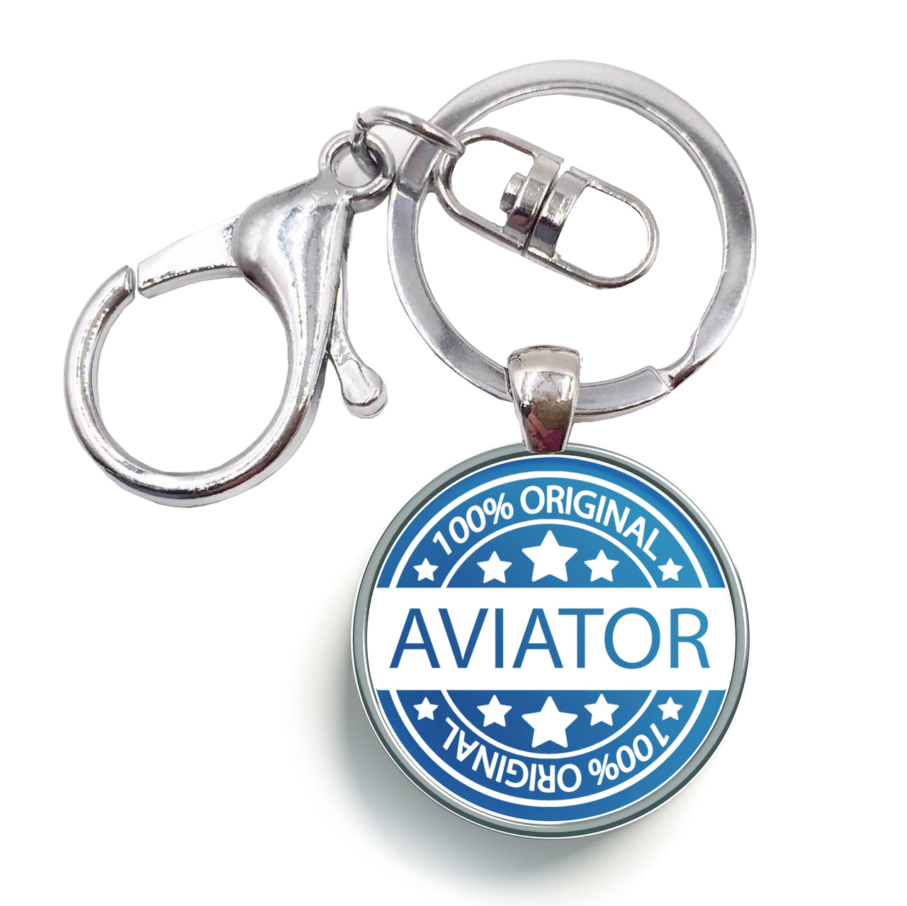 100 Original Aviator Designed Circle Key Chains