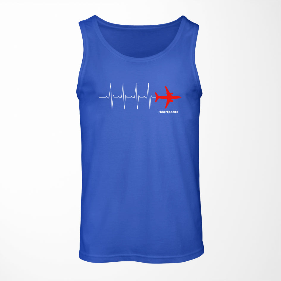 Aviation Heartbeats Designed Tank Tops