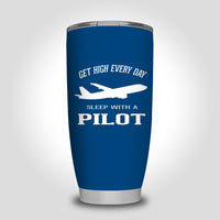 Thumbnail for Get High Every Day Sleep With A Pilot Designed Tumbler Travel Mugs