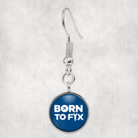 Thumbnail for Born To Fix Airplanes Designed Earrings