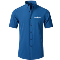 Thumbnail for Piper PA28 Silhouette Plane Designed Short Sleeve Shirts